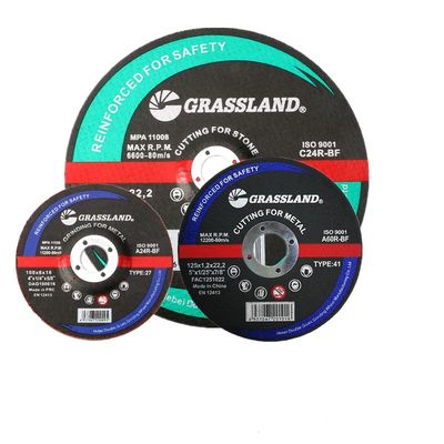 स्टेनलेस स्टील और राल बंधे हुए सामग्री के साथ गैर लौह धातु पर तेजी से सीधी और साफ कटौती के लिए 125 मिमी काटने की डिस्क