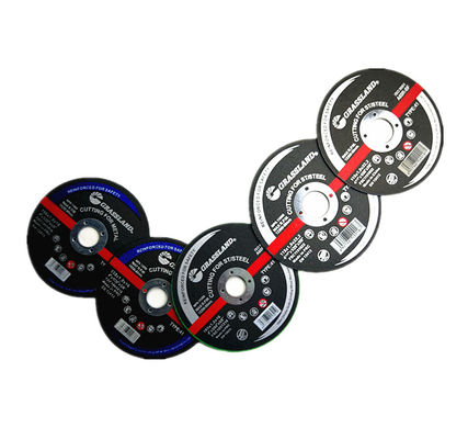 GRASSLAND मोनोक्रिस्टलाइन फ्यूज्ड एल्युमिनियम के साथ 4 इंच इनोक्स पीस डिस्क 100mm X 3.2mm X 16mm